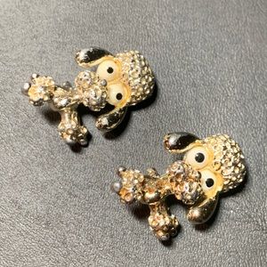 Vintage Gerry's Gold Poodle Dog Brooches